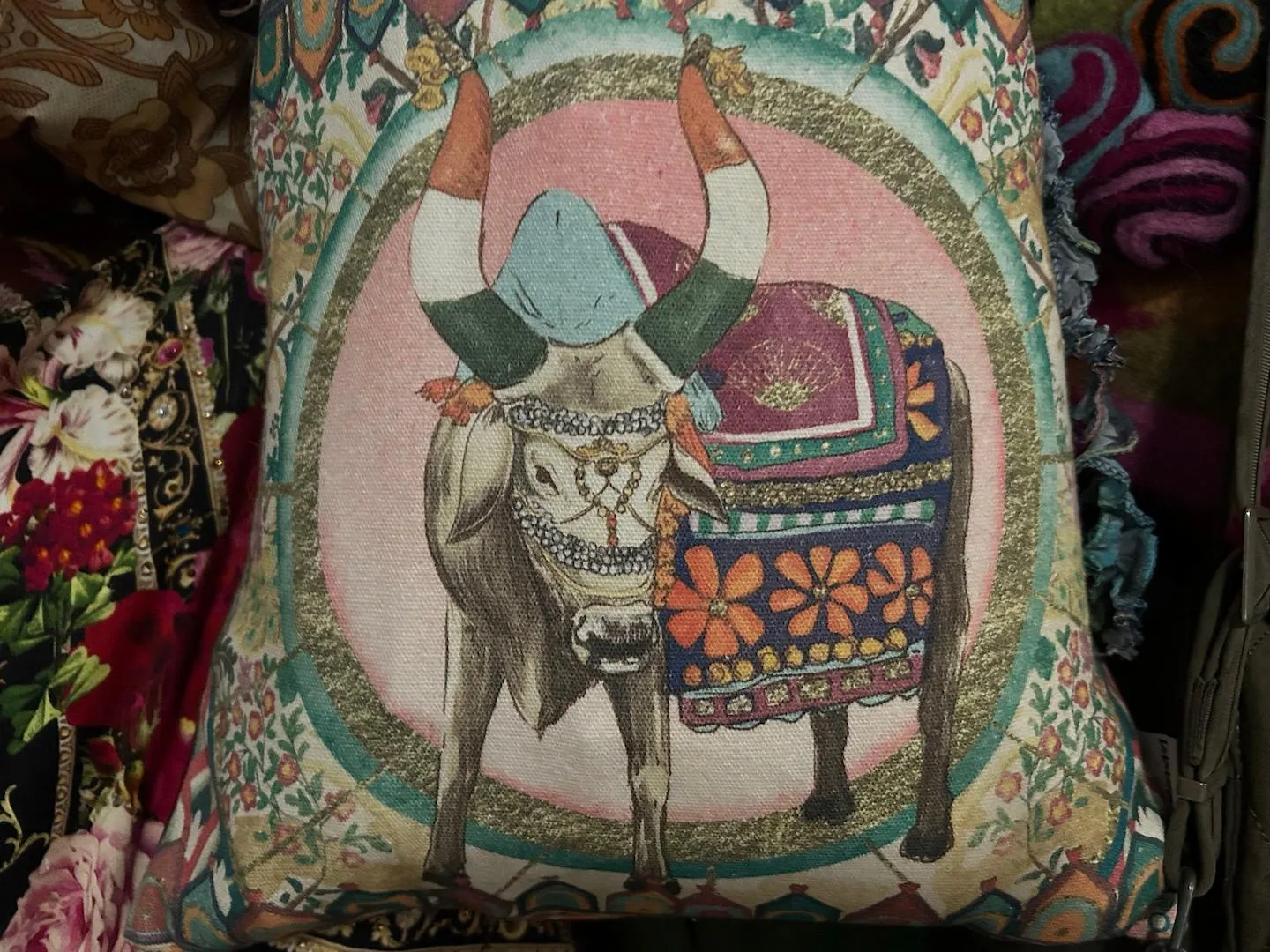 Bag with cow art