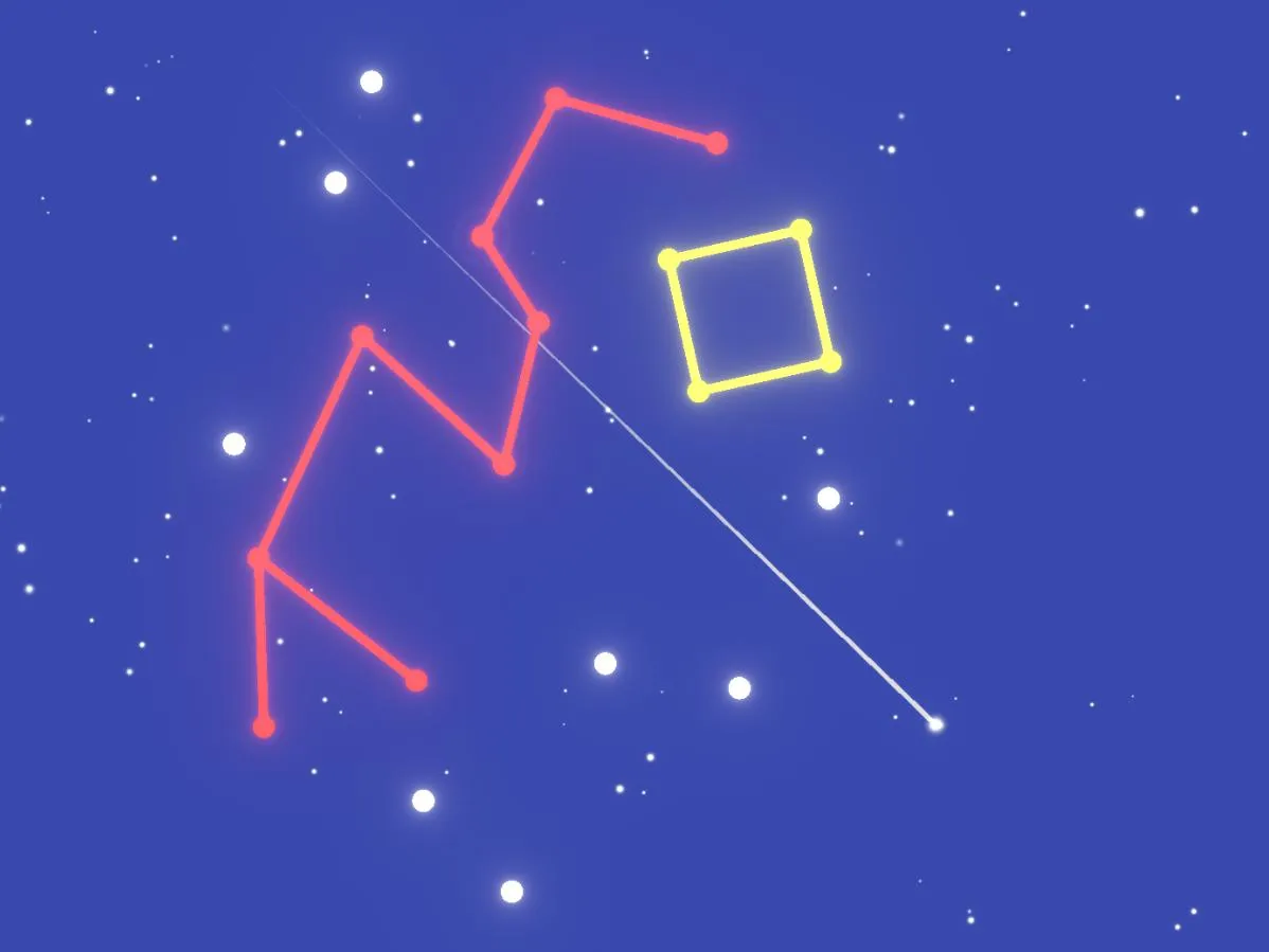 2D start constellation puzzle gameplay screenshot